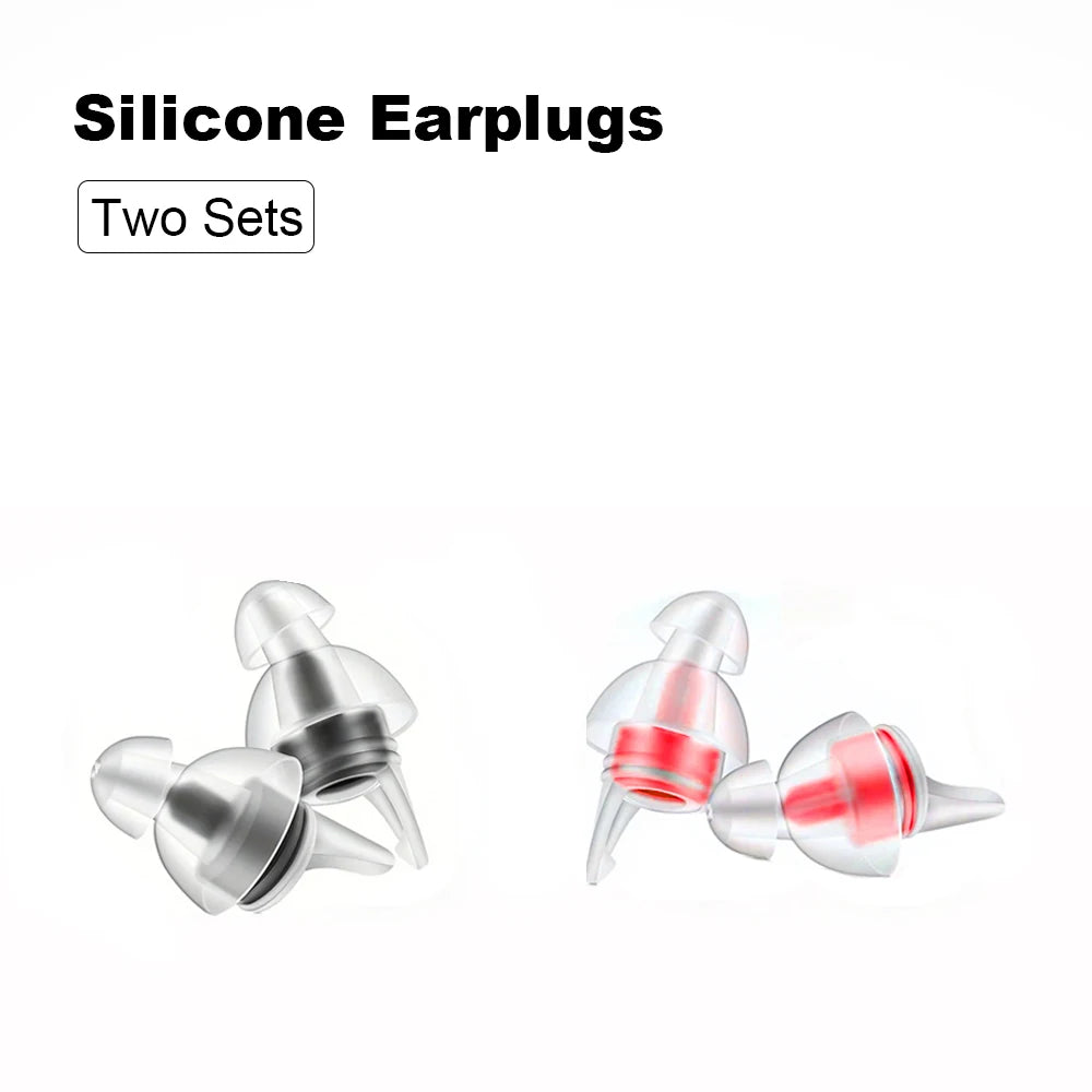 HUAK 2 ensembles de bouchons d'oreilles pour moto – Silicone haute fidélité réutilisables, étanche IPX8 pour la natation et les voyages