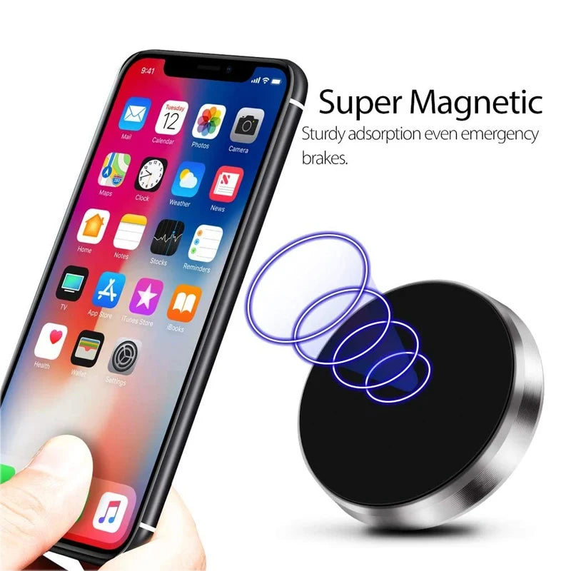 Support magnétique de téléphone de voiture support de téléphone de voiture universel pour iPhone Xiaomi Huawei Samsung tableau de bord mural autocollant magnétique de voiture