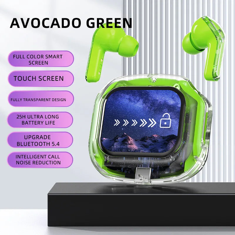 Air Max Smart Touch Screen Headsets TWS In Ear Buds Sports Earphones Binaural pro Stereo Soundtrack Microphone Bass Headsets
