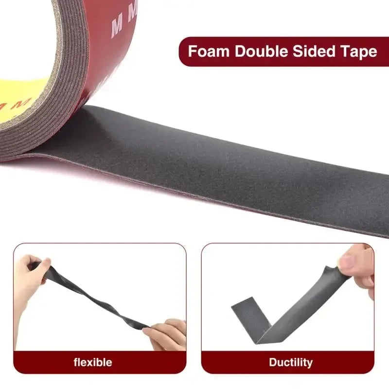 Heat-Resistant Auto Double-Sided Adhesive Patch - High Viscosity Strong Adhesion, Heavy-Duty Fixing Tape for Car Accessories