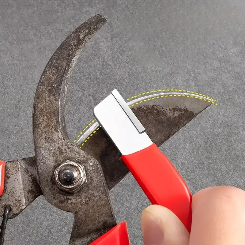 Aiguiseur de couteaux de cuisine professionnel « Precision Edge » – Pierre à aiguiser en tungstène et diamant en céramique pour toutes les lames, y compris les ciseaux de jardin
