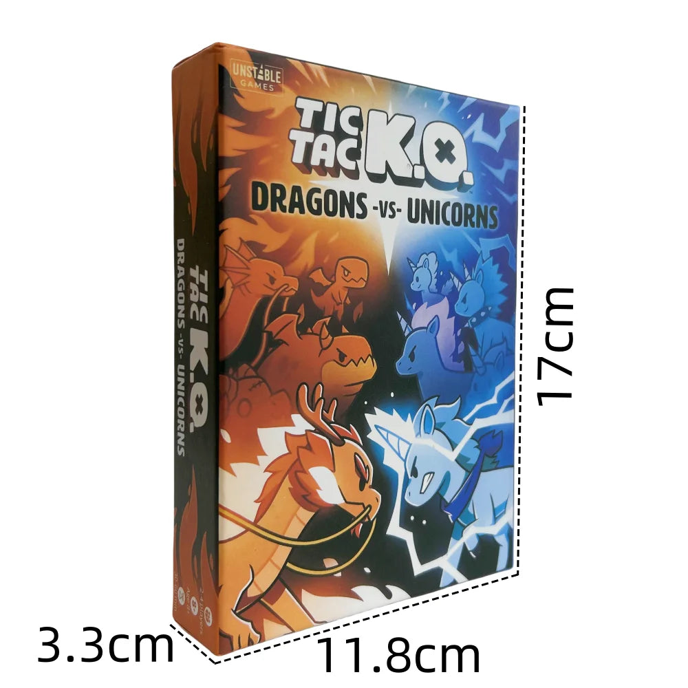 Petits Dinosaures Joyeux Licorne Anglais Échecs et Cartes Stratégie Dangers Jeu de Plateau Cartes