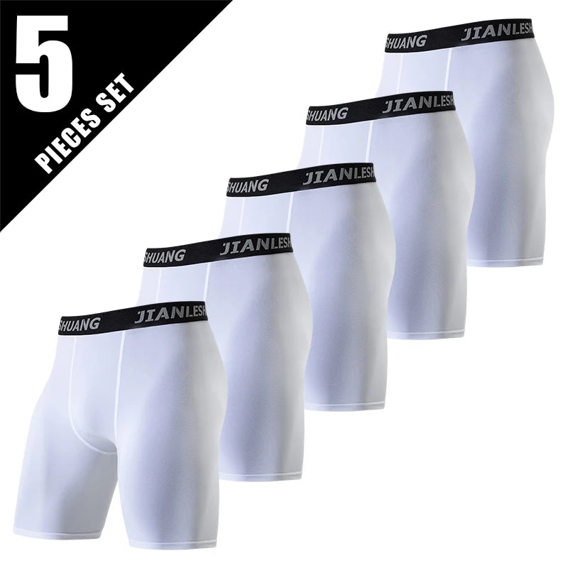 Men Boxers Sports Underwear Underpants Gym Shorts M L XL Black Quick-Drying Sweatpants Moisture Absorption Breathable Fitness