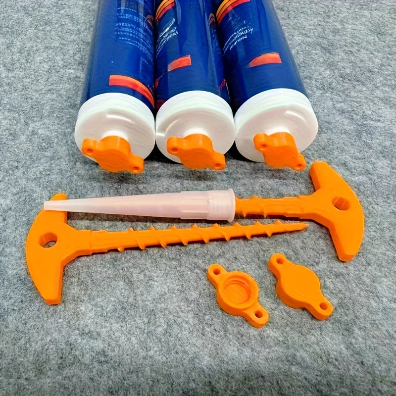Outil de retrait du bouchon de joint en silicone et de la buse du pistolet à sceller, bouchon de joint en silicone utilisé pour les tubes à noyau ouvert afin d'empêcher un séchage rapide
