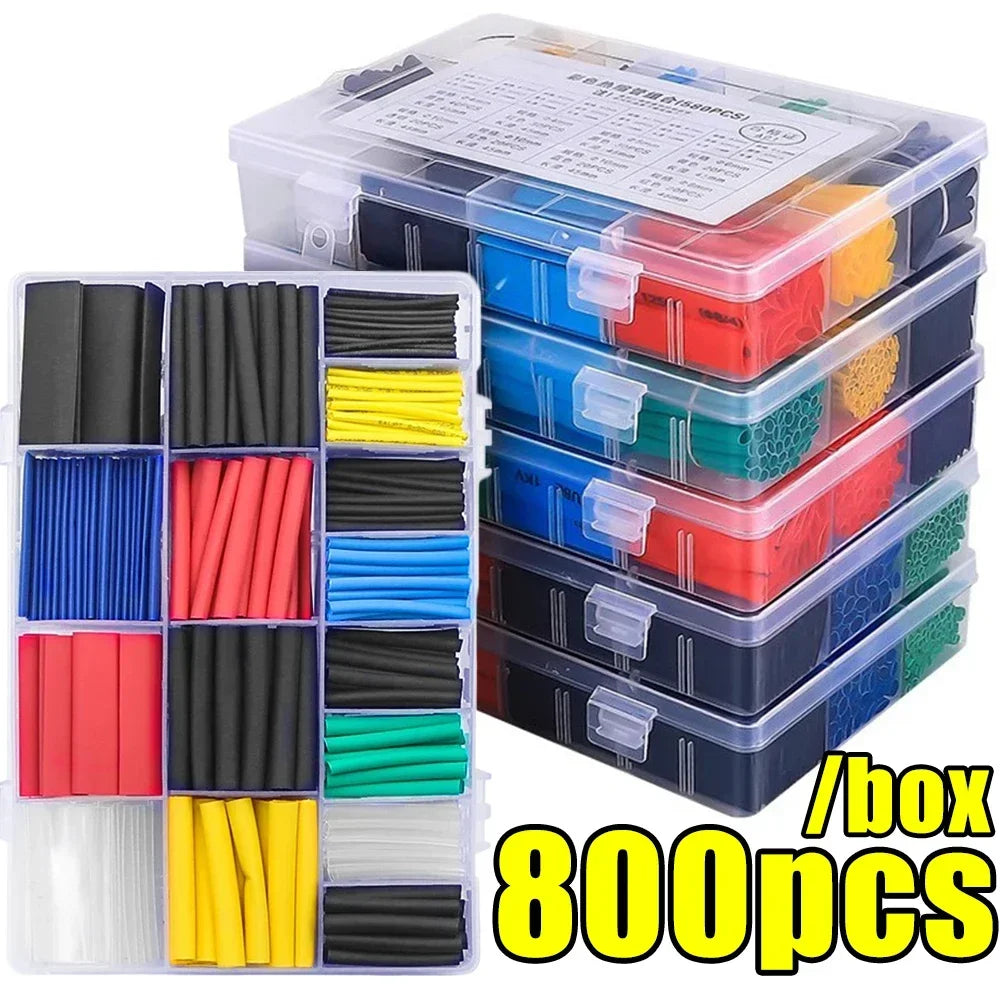 Kit de tubes thermorétractables, tubes thermorésistants, emballage de fil thermorétractable, protection de manchon d'isolation de câble de connexion électrique