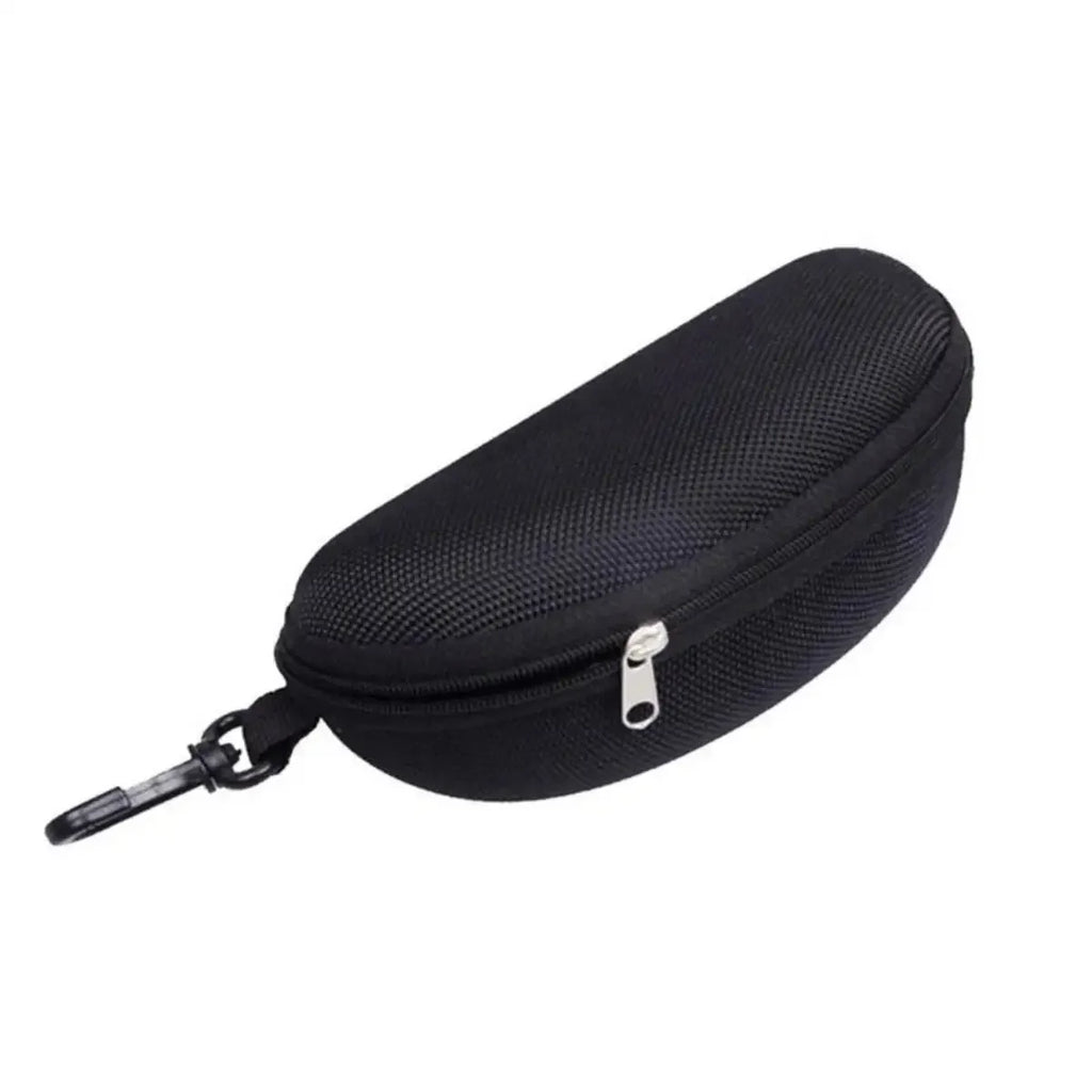 Étui à lunettes de soleil Portable, 1 pièce, protecteur en tissu Oxford dur EVA, étui à lunettes à fermeture éclair avec mousqueton, accessoires pour lunettes unisexes