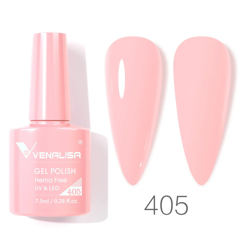 Vernis à ongles gel Venalisa 7,5 ml SANS HEMA, semi-permanent, UV/LED, couvrance totale, texture ultra-douce, manucure sublime
