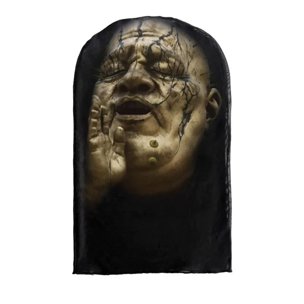Masque Kanye imprimé en 3D pour cosplay, masque intégral en maille extensible pour hommes et femmes, déguisement de rôle, cagoule tendance pour Halloween