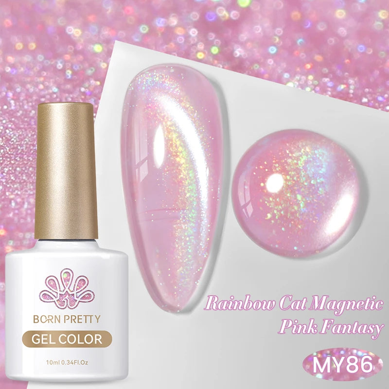 Vernis à ongles magnétique gel BORN PRETTY 10 ml Argent Clair de Couleur Chat - Accessoires pour les ongles - Vernis semi-permanent pour ongles d'automne et d'hiver