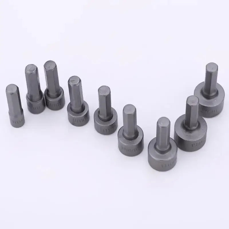 Jeu de douilles hexagonales 5mm-13mm, 9 pièces, tournevis à écrou, embouts, buses à manchon, outils Schroevendraaier, clés à douille pour la réparation du bricolage