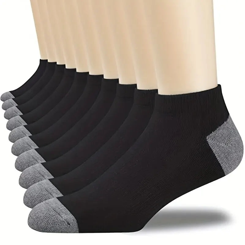 1 paire de chaussettes confortables et respirantes en coton pour hommes, chaussettes d'été pour hommes