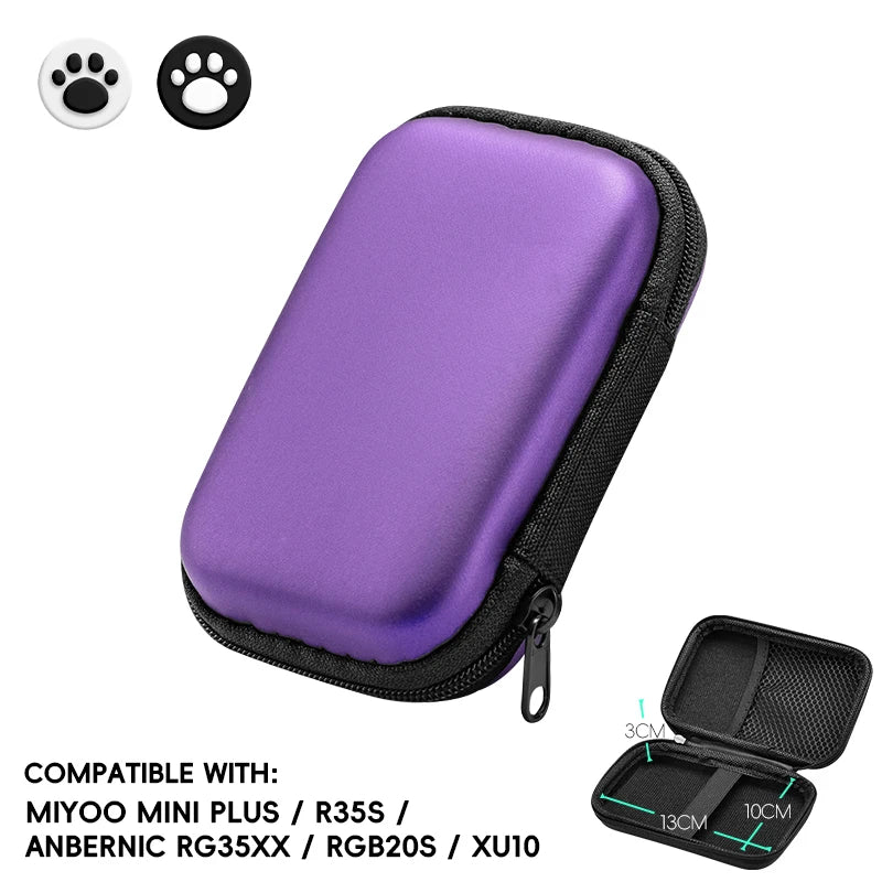 Portable Carrying Case for R36S/GB300/FC Handheld Game Console Protective Travel Retro Mini Player Box for Gaming Accessories