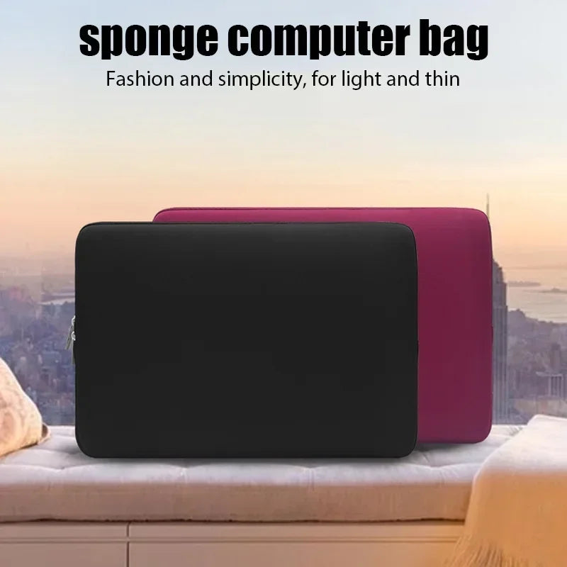 Housse souple pour ordinateur portable 11-15,6 pouces, idéale pour le bureau, les voyages et les affaires. Compatible avec Macbook Air Pro, Xiaomi, Lenovo, HP et Dell.