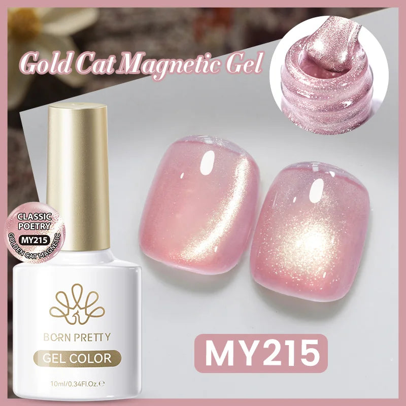 Vernis à ongles magnétique gel BORN PRETTY 10 ml Argent Clair de Couleur Chat - Accessoires pour les ongles - Vernis semi-permanent pour ongles d'automne et d'hiver
