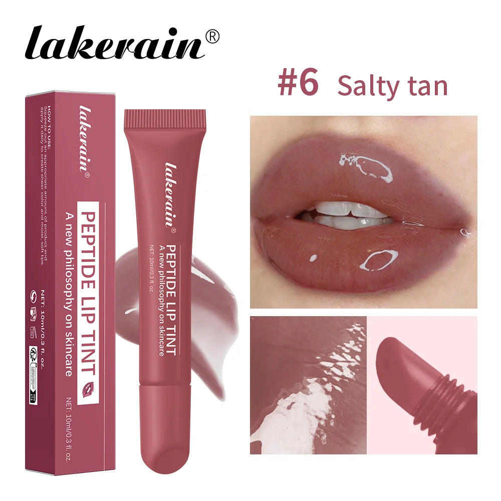 Gloss à lèvres effet miroir 10 ml, huile hydratante et nourrissante pour les lèvres, effet gel longue tenue, effet verre, estompe les ridules, sérum protecteur pour les lèvres