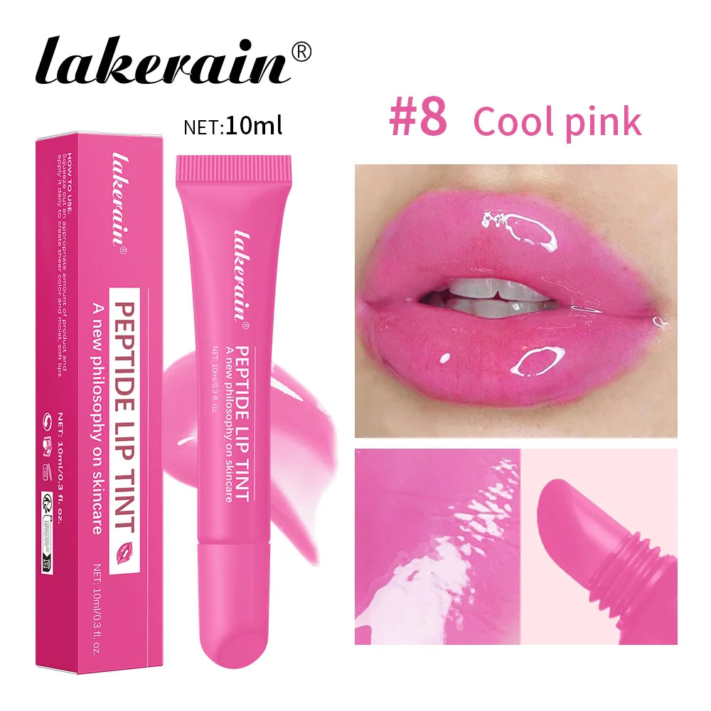 Gloss à lèvres effet miroir 10 ml, huile hydratante et nourrissante pour les lèvres, effet gel longue tenue, effet verre, estompe les ridules, sérum protecteur pour les lèvres