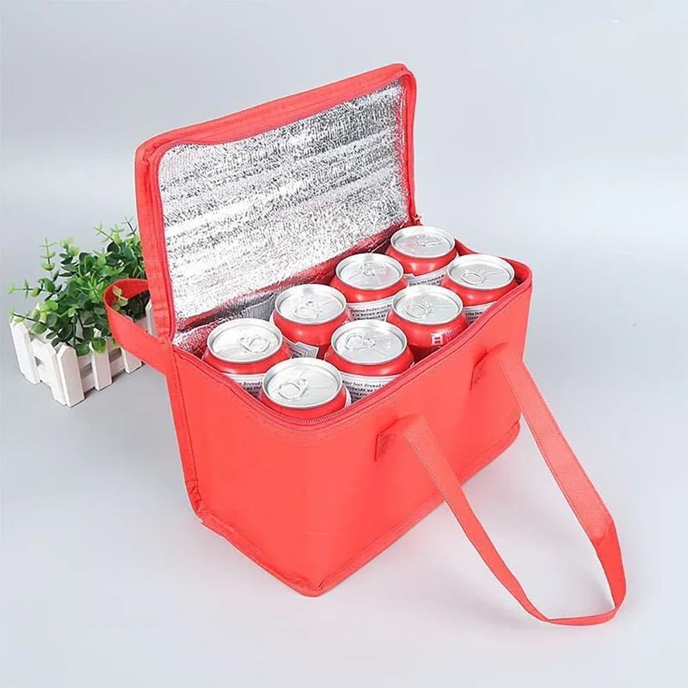 Sac isotherme Portable pour déjeuner, sac isotherme pliable pour pique-nique, sac thermique pour aliments, porte-boissons, sacs isolés, sac de livraison de bière