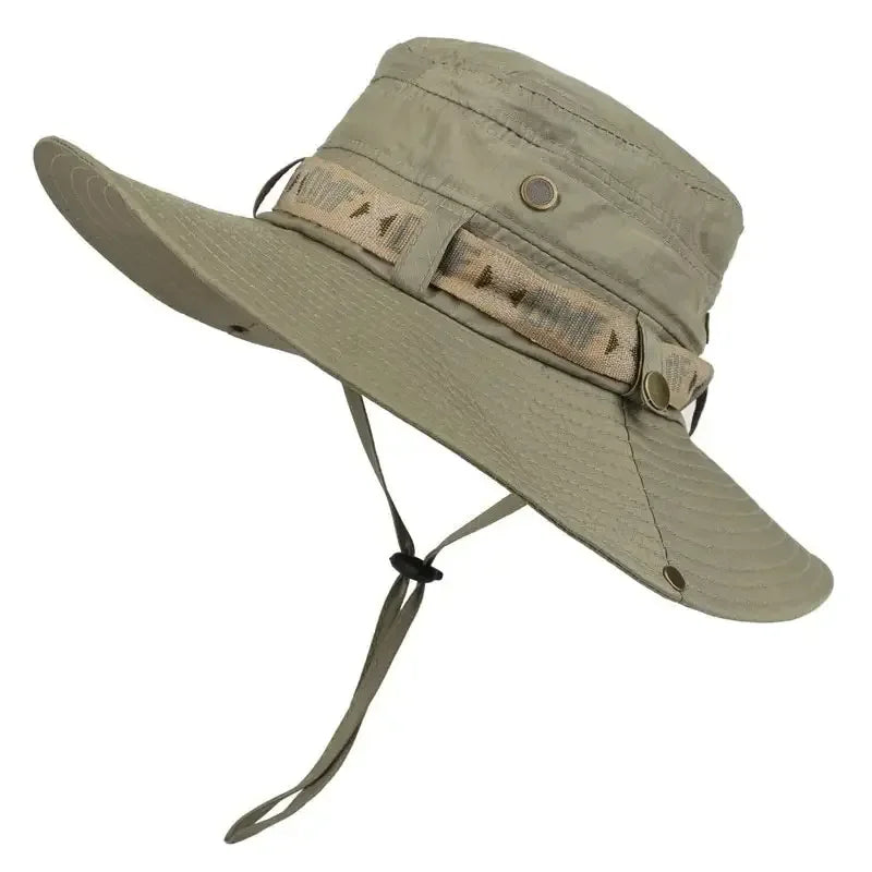 Chapeau bob d'été pour homme, protection UV, large bord, style Panama, idéal pour safari, chasse et randonnée, chapeau de pêcheur en maille, casquette de plage avec protection solaire