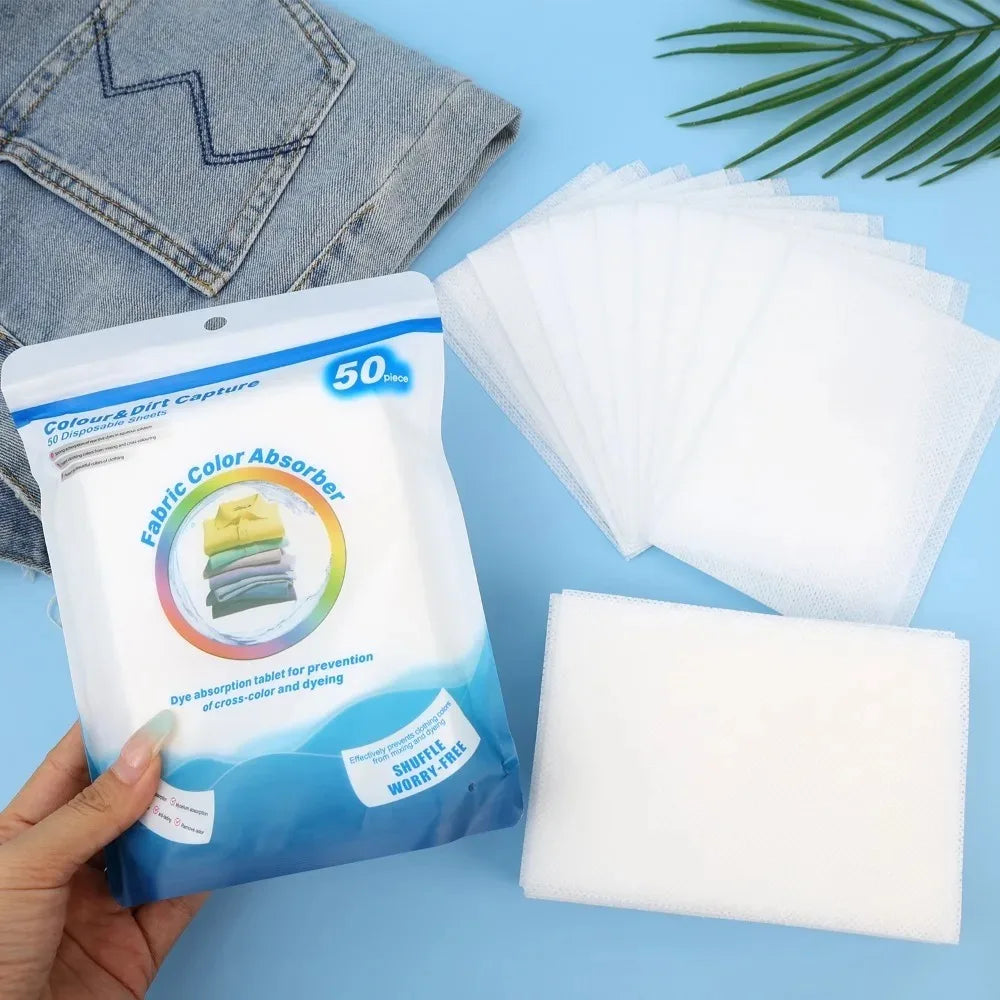 Lingettes anti-taches pour machine à laver, lingettes absorbant les couleurs, pastilles de lessive anti-taches, attrape-couleurs, tissu non tissé