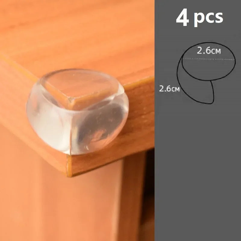 Protecteur d'angle transparent Anti-collision pour Table basse, revêtement d'angle doux pour enfants, décor de salon, 4 à 10 pièces