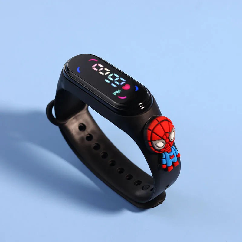 Disney Fashion Mickey Children Watches For Girls Electronic Bracelet Sports Touch LED  Doll Kids Watch Women Waterproof Clock