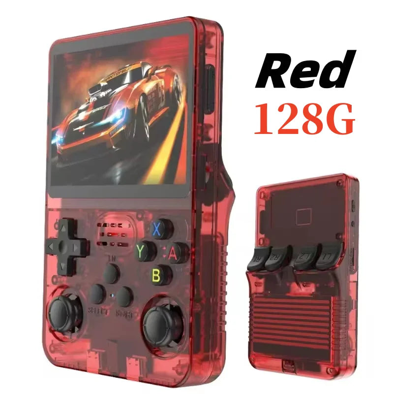 Console de jeu vidéo portable rétro R36S, système Linux, écran IPS de 3,5 pouces, lecteur portable, jeux de 64 Go, plusieurs couleurs sont disponibles