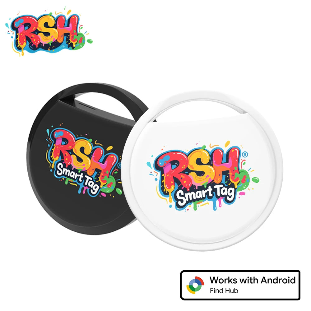 RSH – traceur GPS Android authentique, fonctionne avec le localisateur d'animaux de compagnie Find Hub de Google, pour Xiaomi Samsung, étiquette intelligente pour portefeuille Bikc Finde