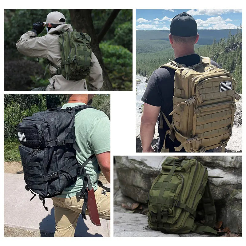 50L sac à dos tactique hommes voyage grande capacité sacs à dos hommes imperméable Sports de plein air sacs multifonctionnels