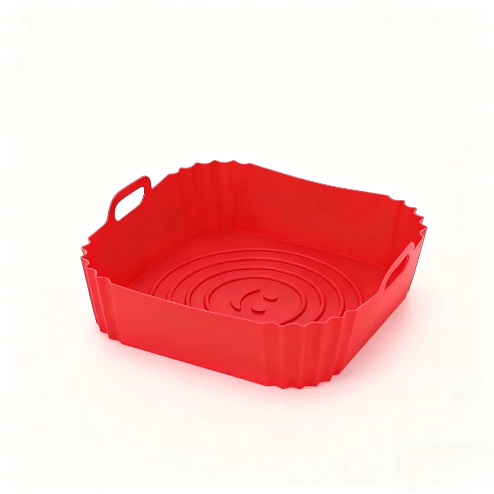 Doublures en Silicone pour friteuse à Air, panier antiadhésif, plateau de cuisson réutilisable, facile à nettoyer, poêle à Pizza, accessoires de cuisine, 1 pièces