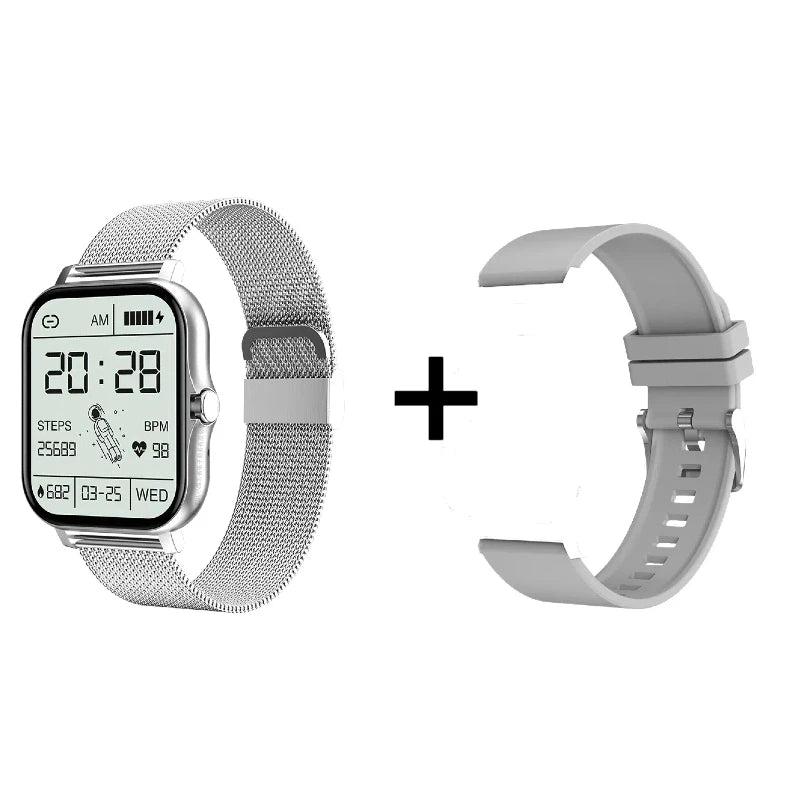 HOMEFISH Smart Watch Android Phone 1.44''Inch Color Screen Bluetooth Call Blood Oxygen/Pressure Monitoring Smart Watch Women Men