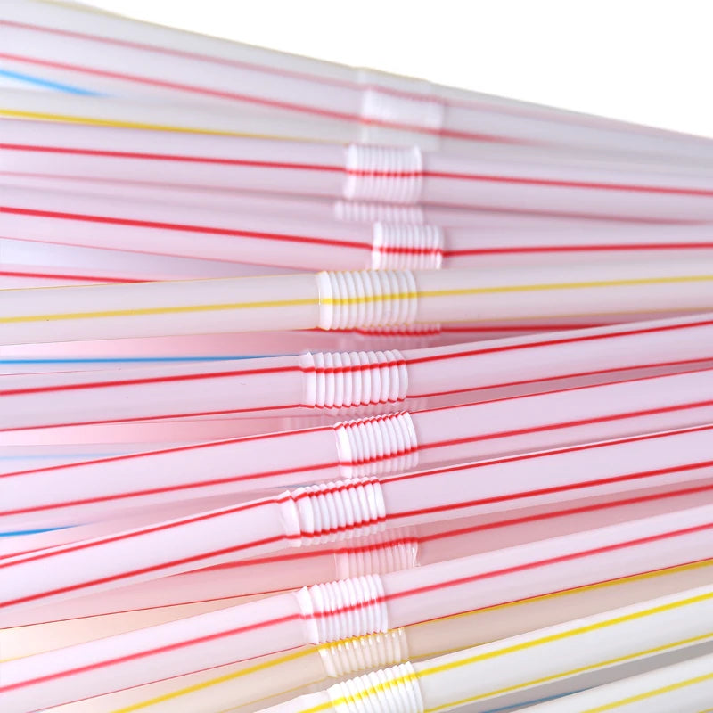 50-1000 pièces paille multicolore boire des pailles d'art pour les fournitures de fête de mariage boisson cuisine Cocktail paille à boire