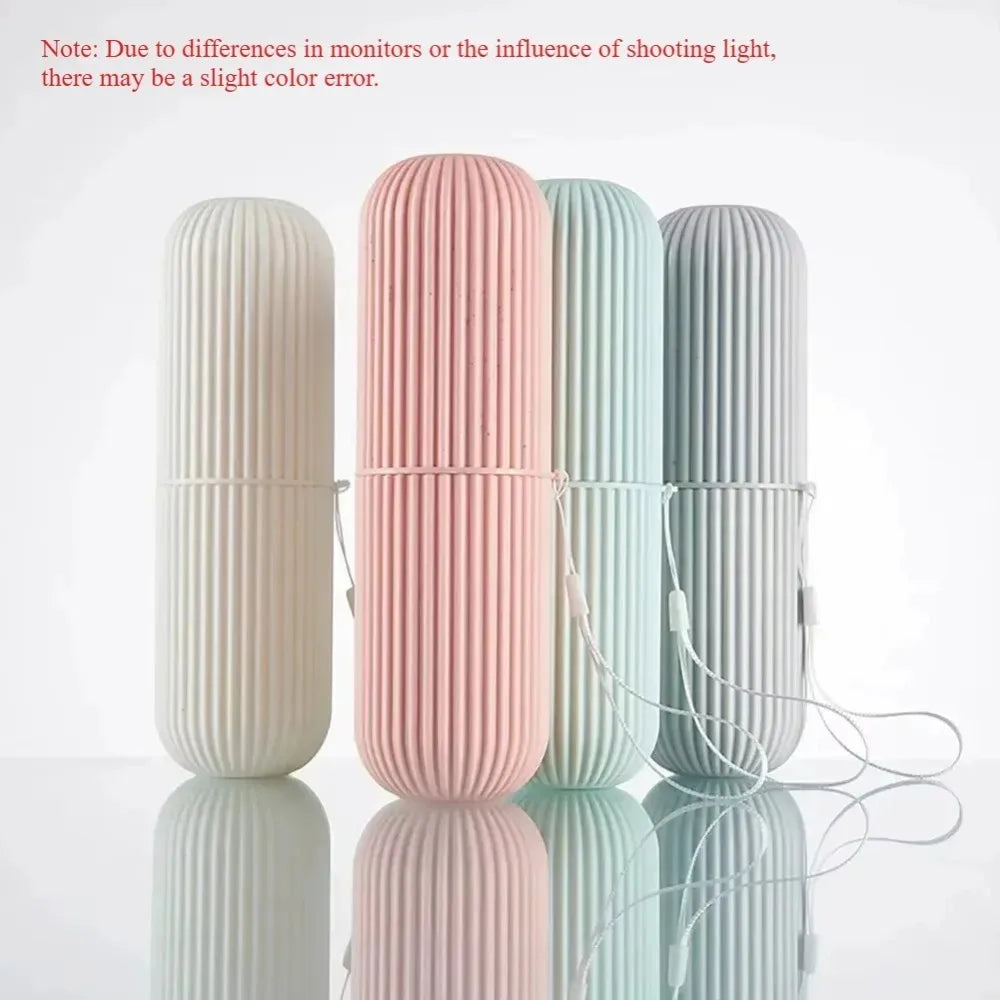 Porte-brosse à dents Portable avec rangement de dentifrice, organisateur de tasses de salle de bain de voyage pour articles de toilette en déplacement