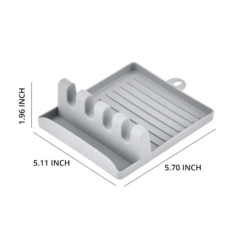 1Pcspatula Rack Pot Couvercle Rack Étagères Comptoir Pelle Cuillère Étagère Soupe Cuillère Pad Mettre Soupe Cuillère Porte-Baguettes