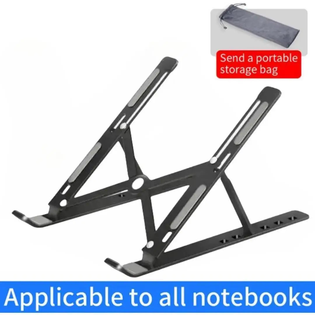 Support pliable en aluminium pour ordinateur portable, réglable et portable, compatible avec MacBook Air et Pro, et accessoires de refroidissement