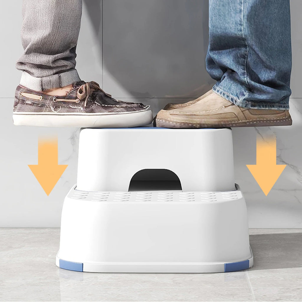 Marche pied de salle de bain antidérapant pour enfants WORTHBUY, idéal pour l'apprentissage de la sécurité et le lavage des mains dans le salon ou la salle de bain.