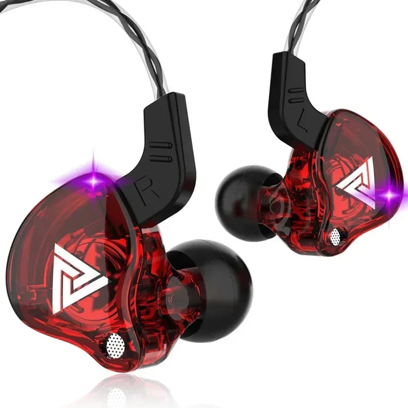 Nouveau casque sport avec microphone, écouteurs filaires 3,5 mm QKZ AK6, écouteurs intra-auriculaires stéréo pour iPhone, casque de course avec micro intégré