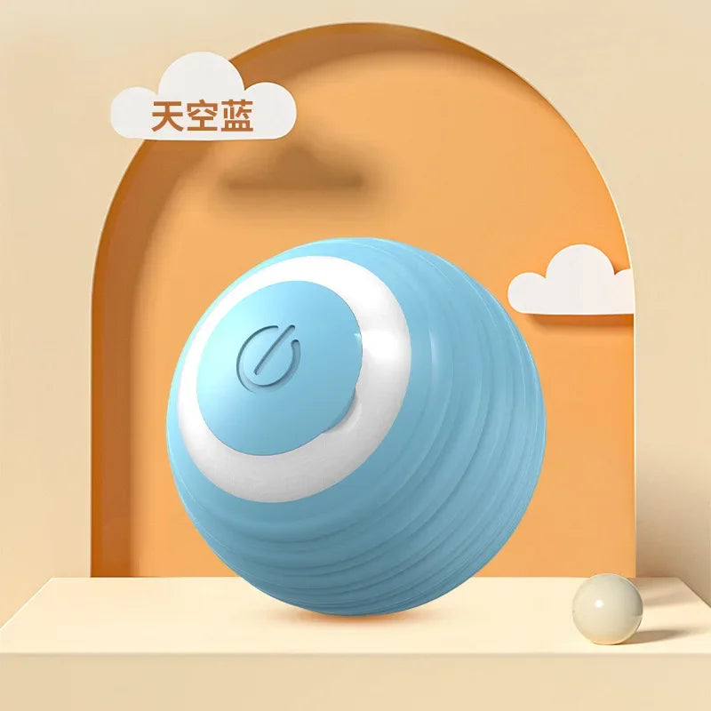 Smart Cat Toys Automatic Rolling Ball Electric Cat Toys Interactive for Cats Training Self-moving Kitten Toys for Indoor Playing