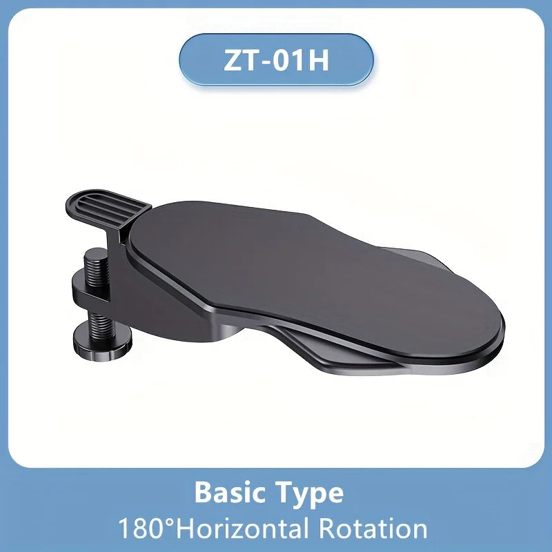 Support de bras pour ordinateur portable (1 pièce) adapté aux bureaux, réglable en rotation, avec plateau d'extension pour le poignet, pour une utilisation à domicile.