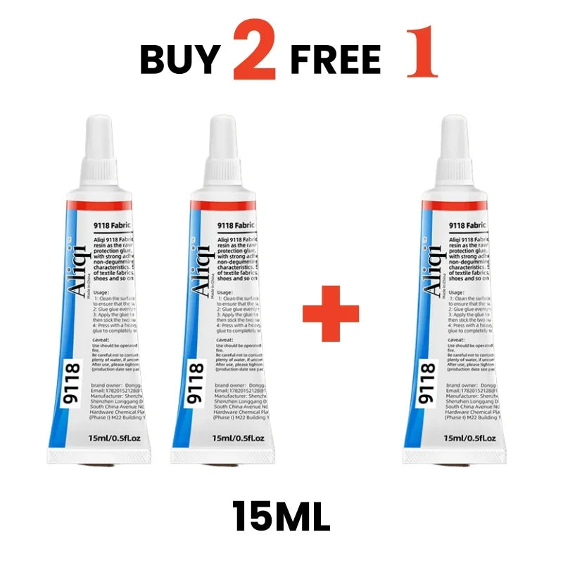 Colle multi-usages résistante pour coutures et tissus, agent imperméable, collage permanent, outil de réparation textile 15/60 ml