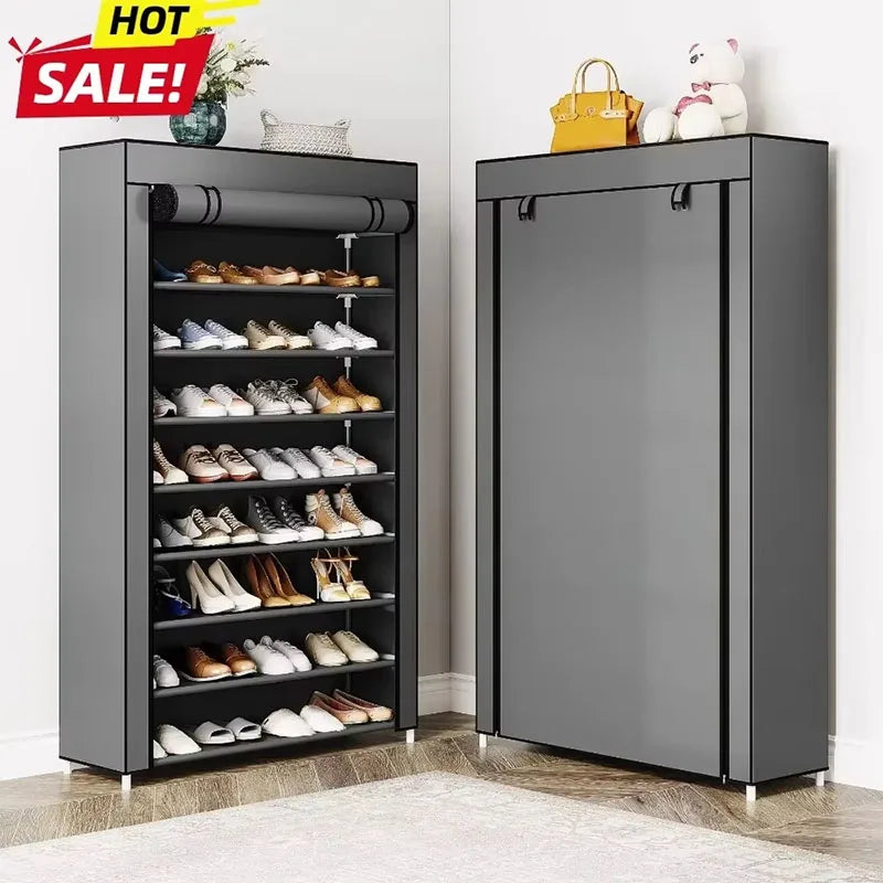 Meuble à chaussures minimaliste et économique, à plusieurs niveaux, pour salon ou entrée