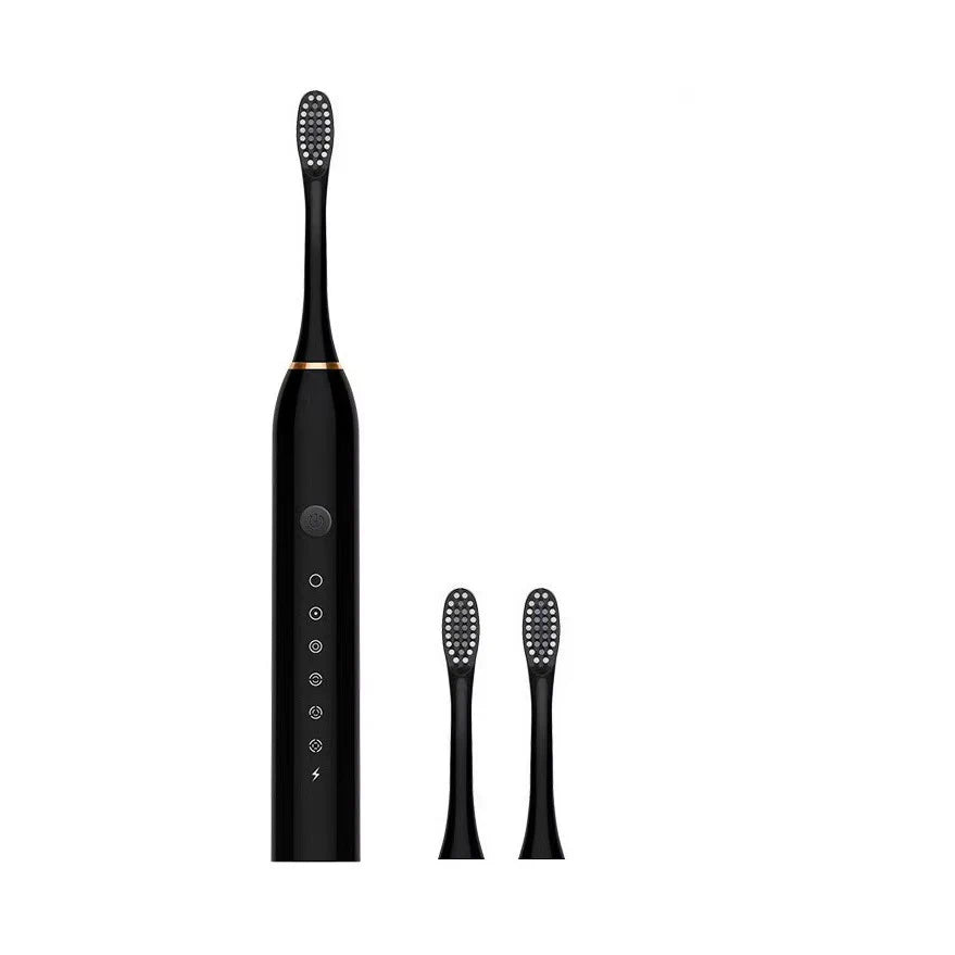Brosse à dents électrique automatique à six vitesses, brosse à dents intelligente universelle à poils souples pour adultes et enfants, pour tous les âges