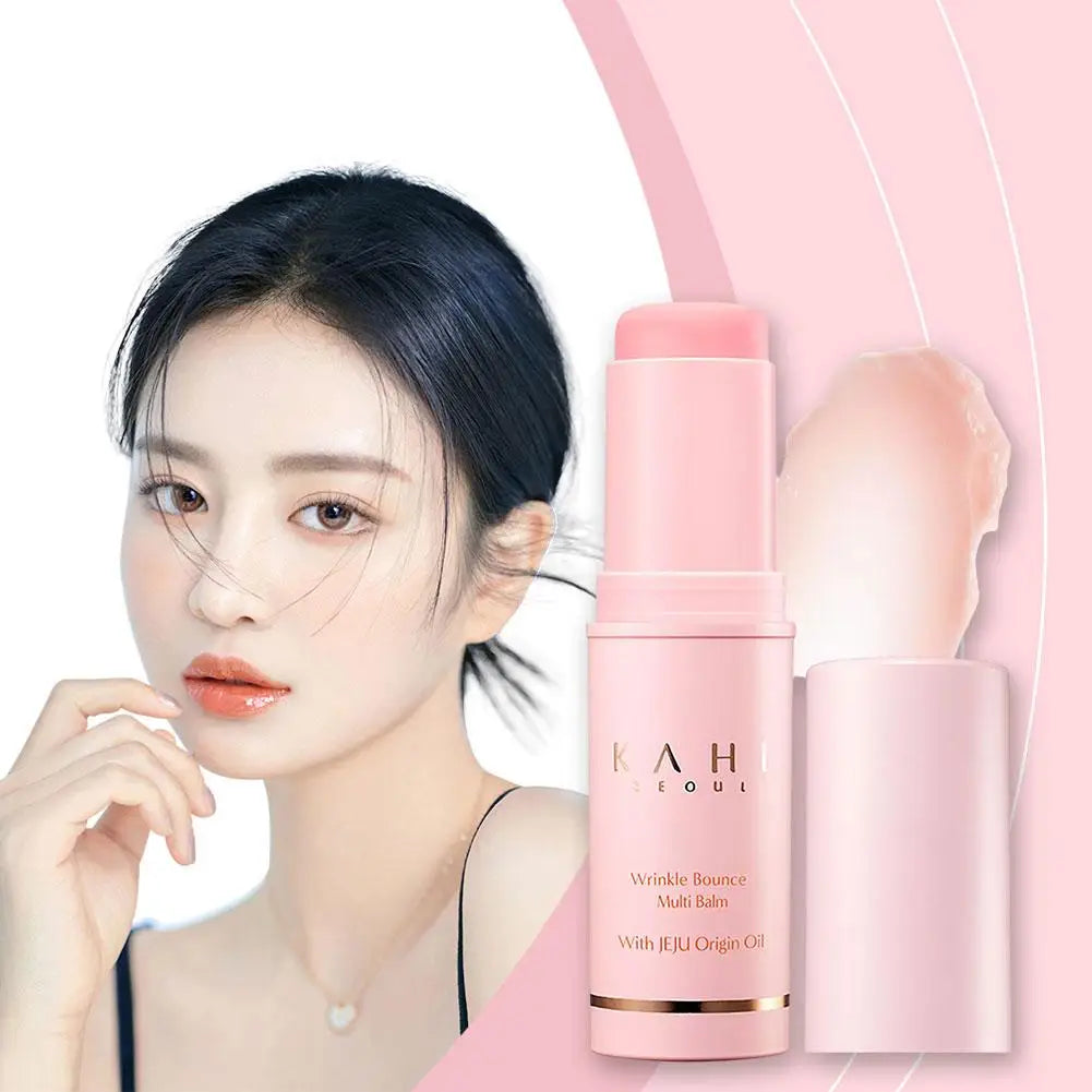 Baume multi-usages hydratant Wrinkle Bounce pour le visage, stick hydratant quotidien, baume tout-en-un, crème hydratante pour les lèvres, les yeux et le cou
