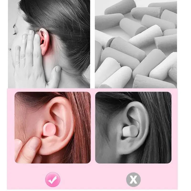 Bouchons d'oreilles en mousse, Type balle, Anti-bruit, pour dormir, multicolore, 24/60/120 pièces