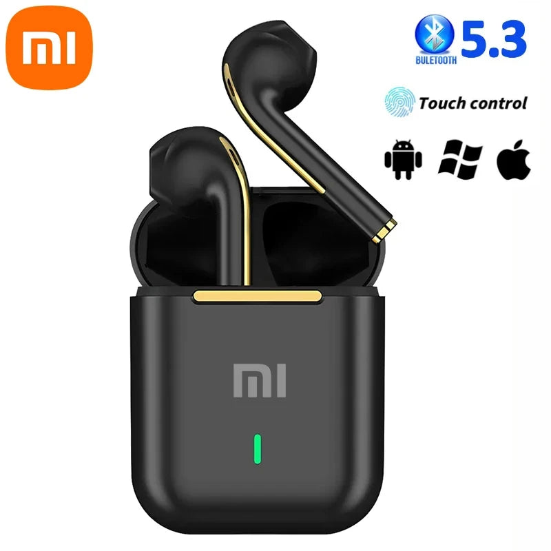 Écouteurs sans fil J18 TWS, écouteurs Bluetooth 5.3 longue durée de lecture, appel vocal avec suppression du bruit, pour les jeux, les affaires et les sports