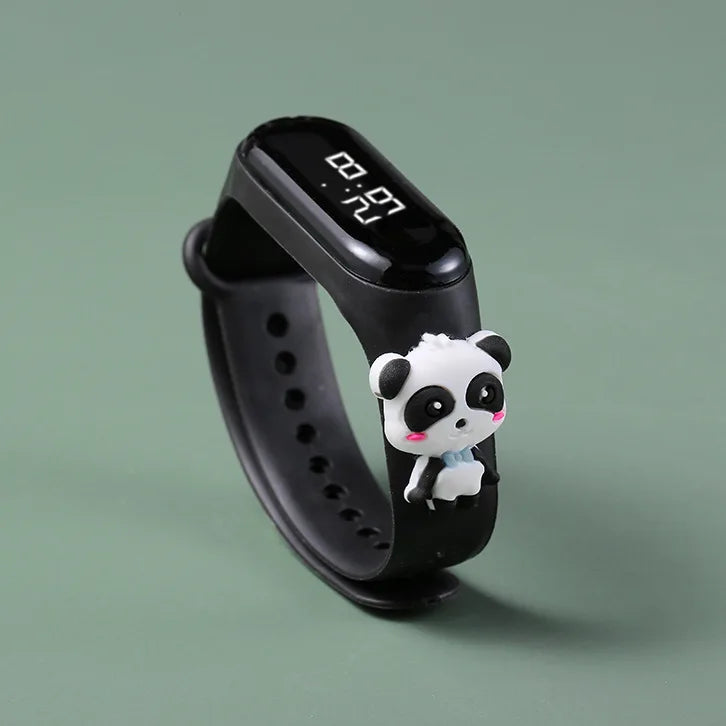 Disney Fashion Mickey Children Watches For Girls Electronic Bracelet Sports Touch LED  Doll Kids Watch Women Waterproof Clock