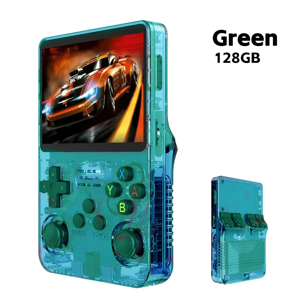 Console de jeu vidéo portable rétro R36S, système Linux, écran IPS de 3,5 pouces, lecteur portable, jeux de 64 Go, plusieurs couleurs sont disponibles