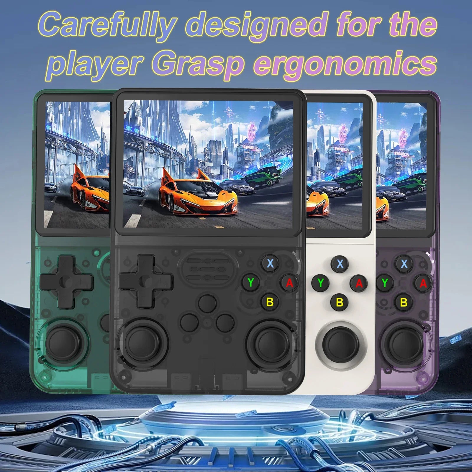 Console de jeu vidéo portable rétro R36S, système Linux, écran IPS de 3,5 pouces, lecteur portable, jeux de 64 Go, plusieurs couleurs sont disponibles