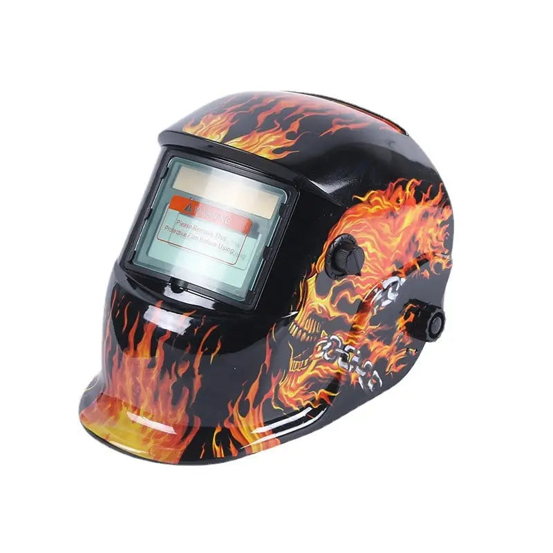 AIRAJ casque de soudage masque de soudage à obscurcissement automatique pour Machine à souder à l'arc TIG MIG grande vue couleur vraie DIN9-13 Vision 93*42MM