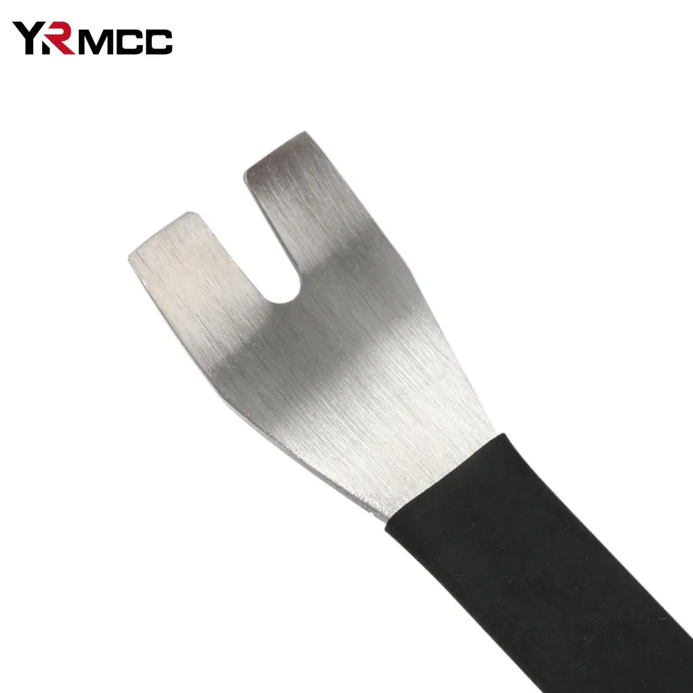 Outil de dépose de garniture de voiture en acier inoxydable, outils durables de retrait de garniture à deux extrémités, niveau de levier, panneau de porte de voiture, pilote de fixation de Terminal Audio