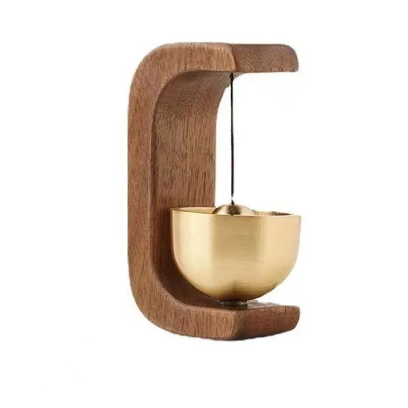 Carillons éoliens japonais en bois à suspendre, sonnette sans fil, clochette décorative pour porte d'entrée, pour l'ouverture de la maison